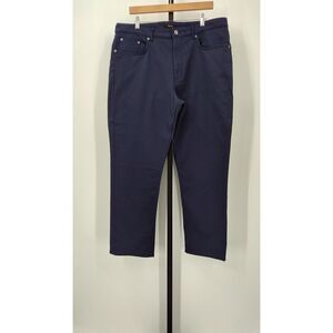 Quince Men Comfort Stretch Traveler 5 Pocket Pants Athletic Tapered Navy 36